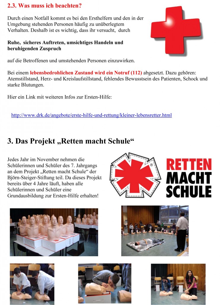 Schulsanitätsdienst 3